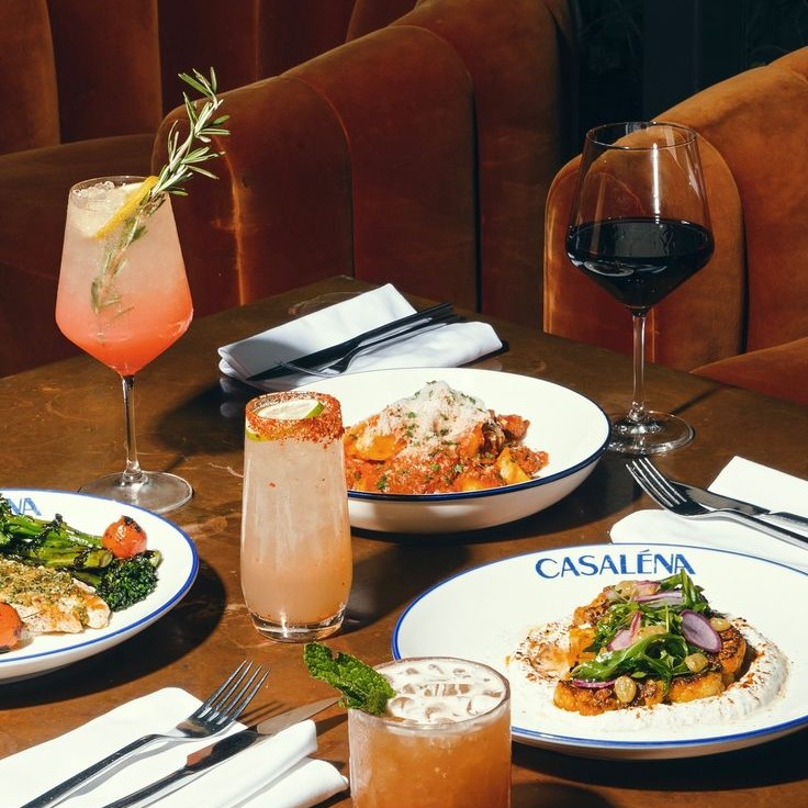 Prato servido no restaurante